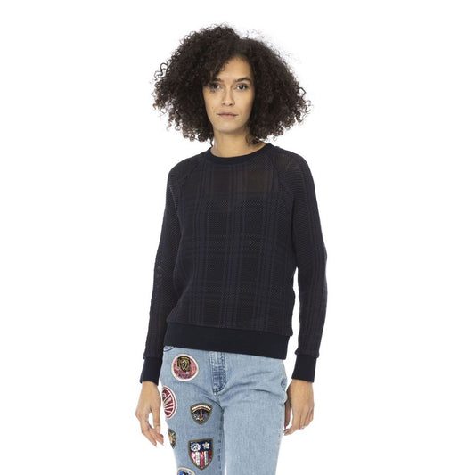 Blue Cotton Women Shirt