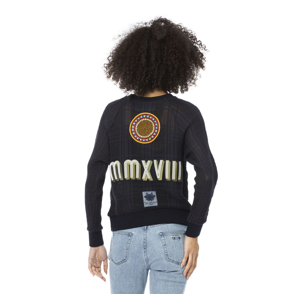 Blue Cotton Women Shirt