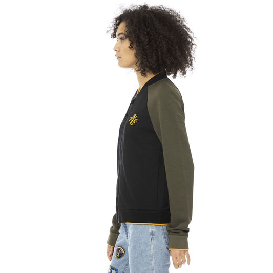 Black Cotton Women Sweater