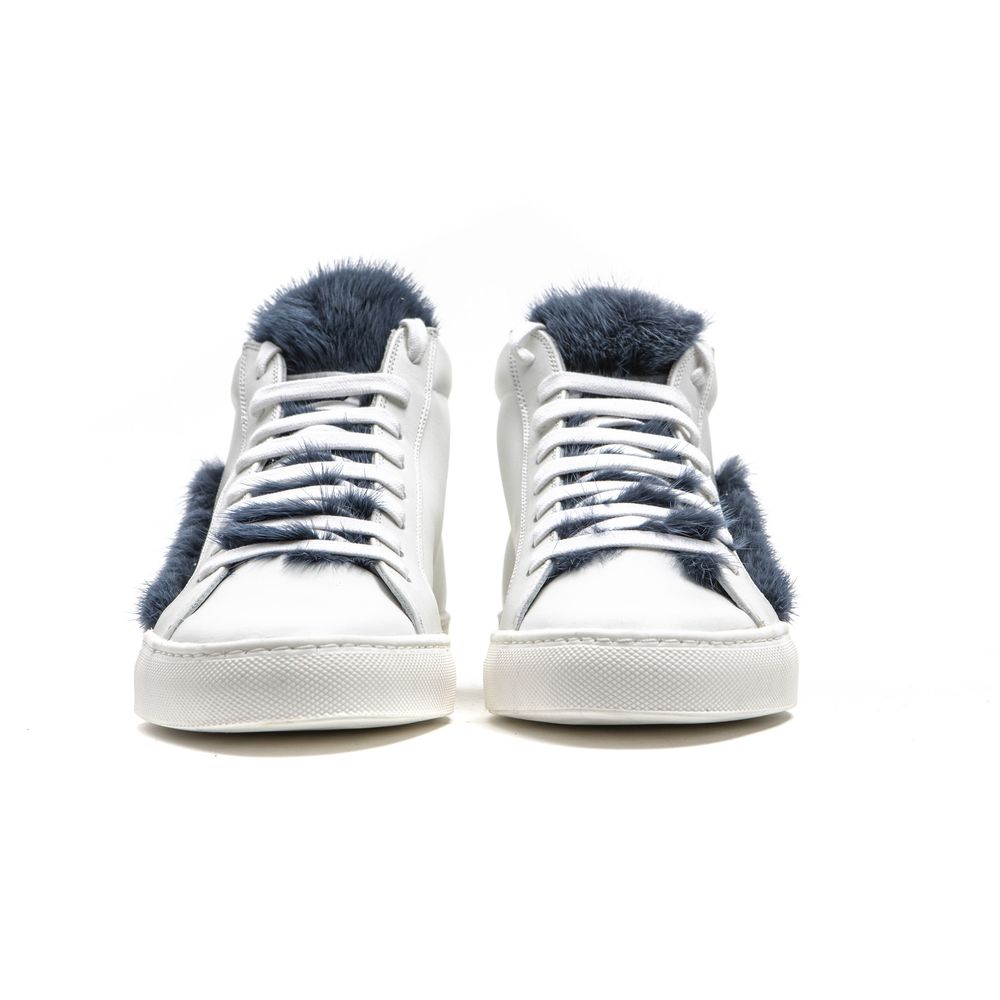 White Leather Women Sneaker