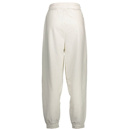 White Cotton Women's Sweatpant