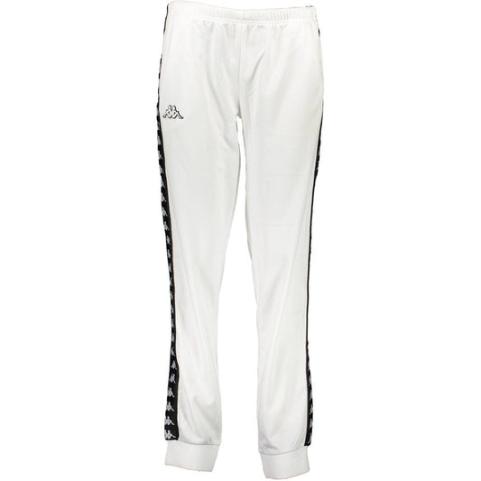 White Polyester Women's Track Pant