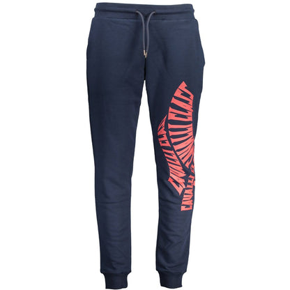 Blue Cotton Men's Sweatpants