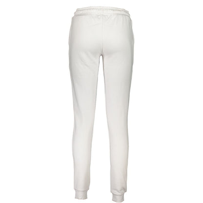 White Cotton Women's Sweatpant