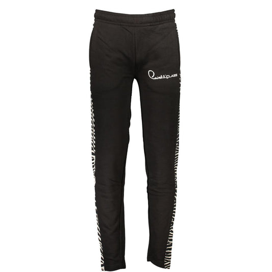 Black Cotton Men's Sweatpants