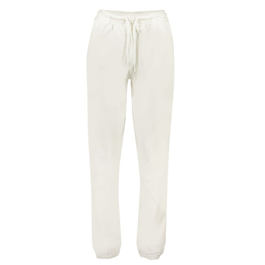 White Cotton Women's Track Pant