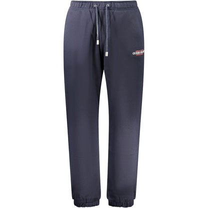 Blue Cotton Men's Track Pant