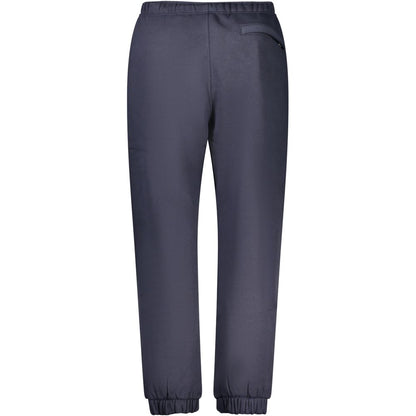 Blue Cotton Men's Track Pant