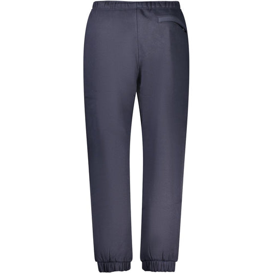 Blue Cotton Men's Track Pant