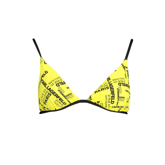 Yellow Polyamide Women Swimsuit