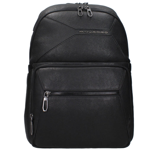 Black Leather Backpack