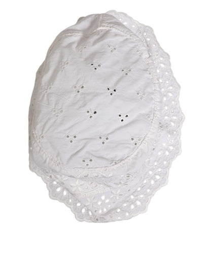 White Nylon Cut Out Bucket Logo Capello Hat