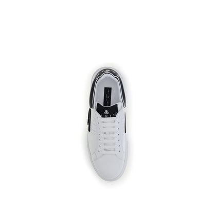 White Calf Leather Bos Taurus Athletic Sneakers
