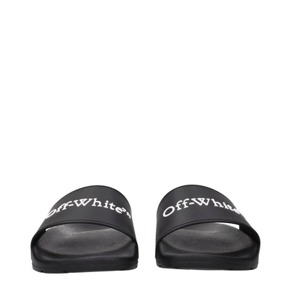 Black Cotton Slippers