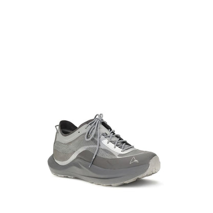 Gray Polyamide Athletic Sneakers