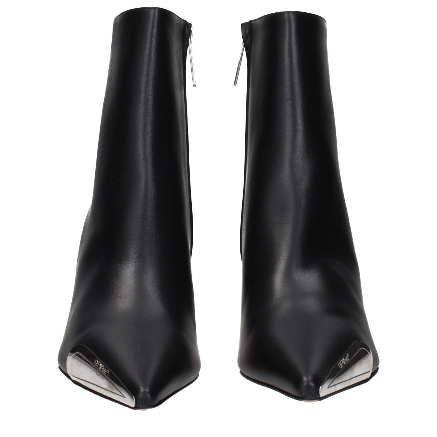 Black Leather Ankle Boots