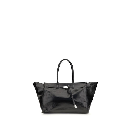 Black Calf Leather Bos Taurus Shoulder Bag