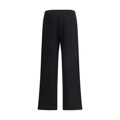 Black Cotton Casual Pants