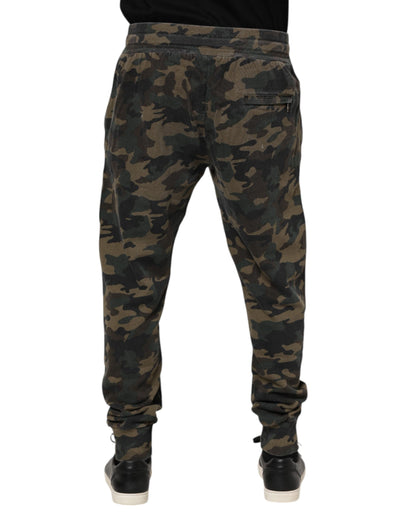 Multicolor Camouflage Cotton Men Jogger Pants