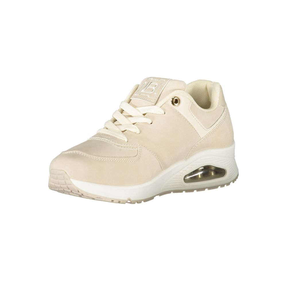 Beige Polyurethane Women Sneaker