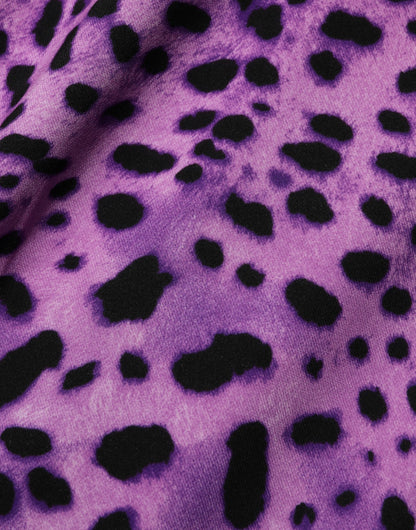 Violet Leopard Sheath Bodycon Mini Dress