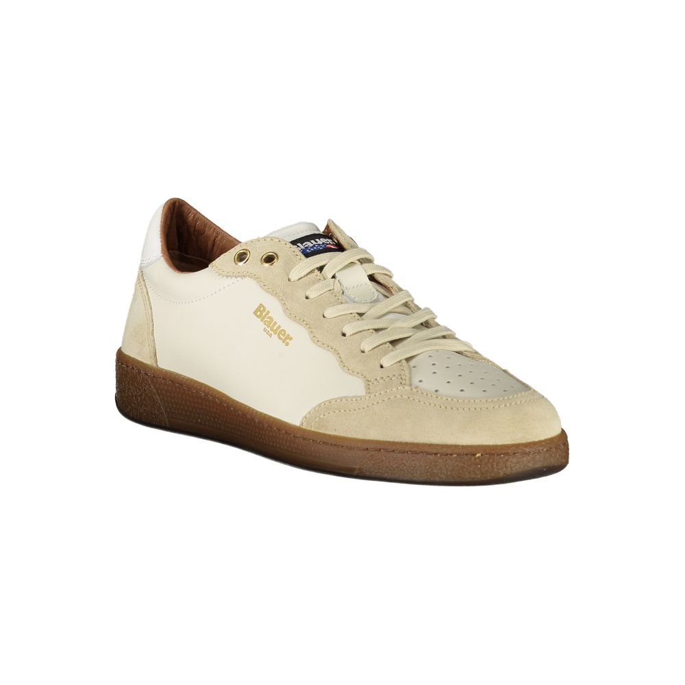 White Leather Men Sneaker