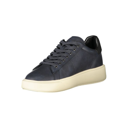 Blue Polyurethane Men's Sneaker