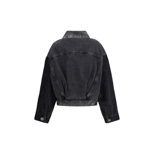 Gray Cotton Denim Jacket