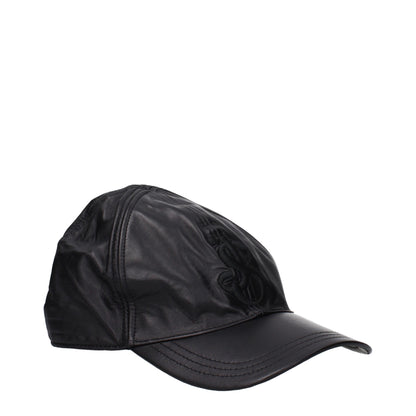 Black Leather Cap (Baseball Hat)