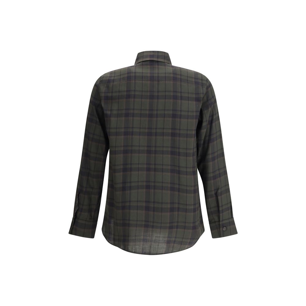 Bicolor Cotton Pattern Shirt