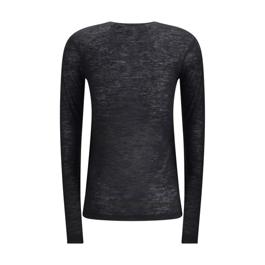 Black Cashmere Long Sleeve T-Shirt