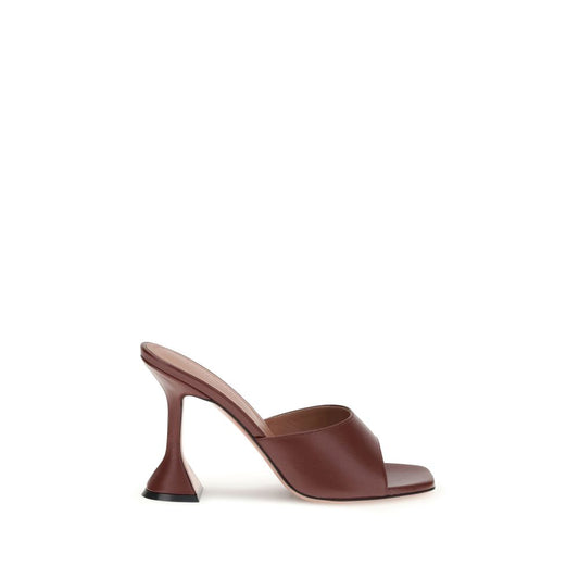 Brown Calf Leather Bos Taurus Stiletto Heel Sandals