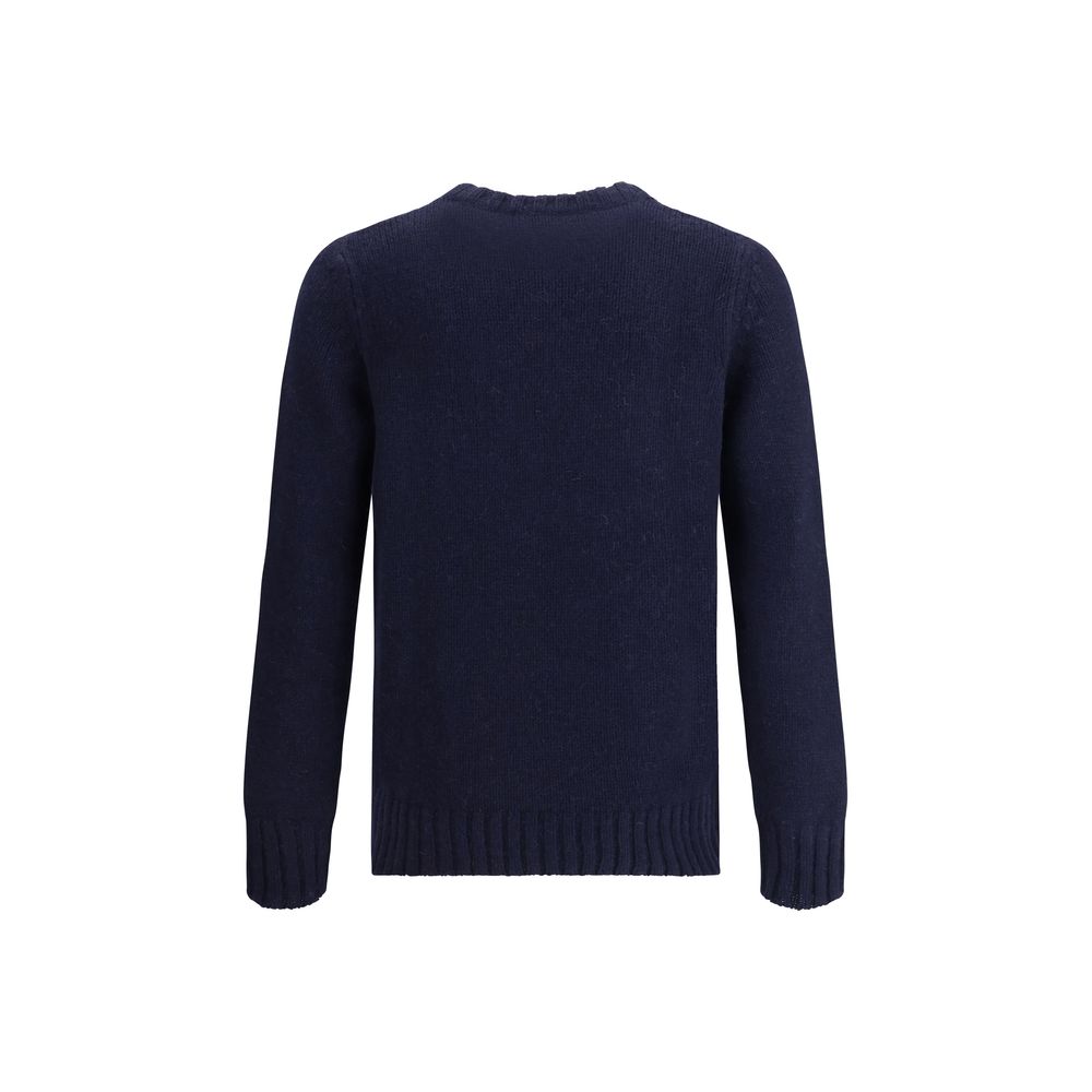 Blue Merino Wool Sweatshirt