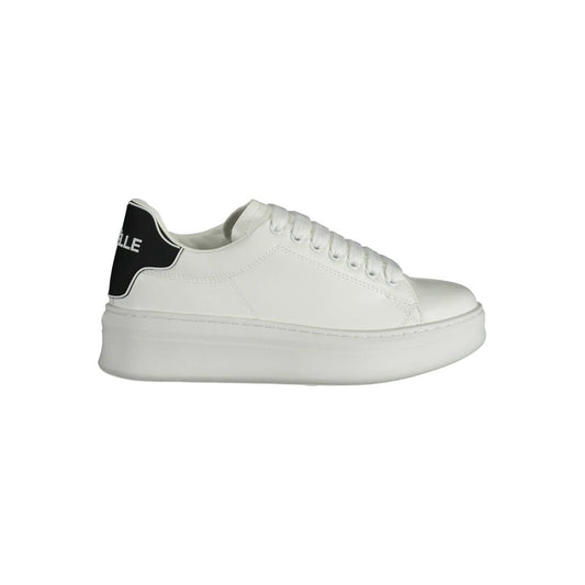 White Polyurethane Women's Sneaker