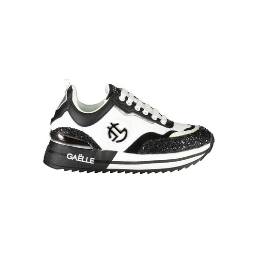 Black Polyurethane Women Sneaker