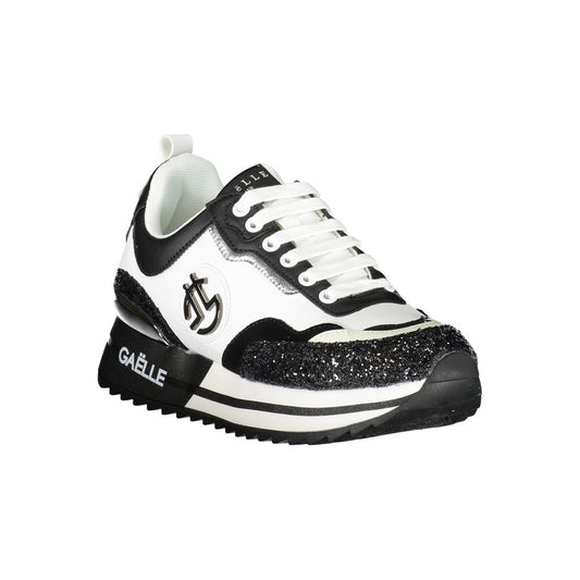 Black Polyurethane Women Sneaker