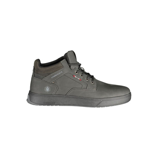 Black Polyurethane Men Sneaker