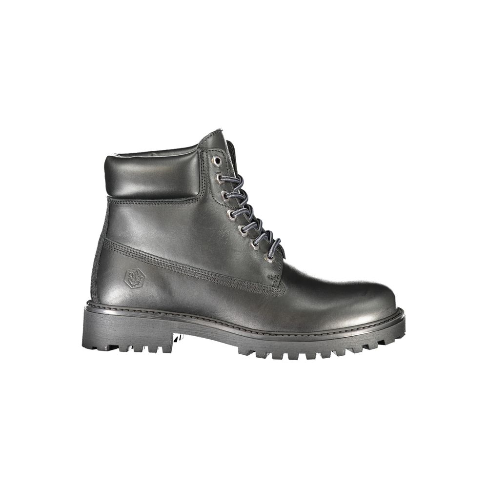 Black Leather Men's Boot