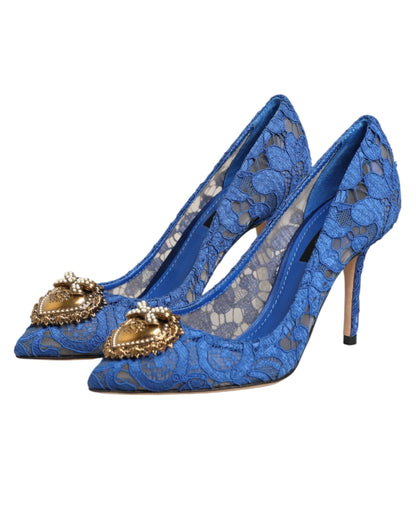 Blue Taormina Lace DEVOTION Pumps Shoes \