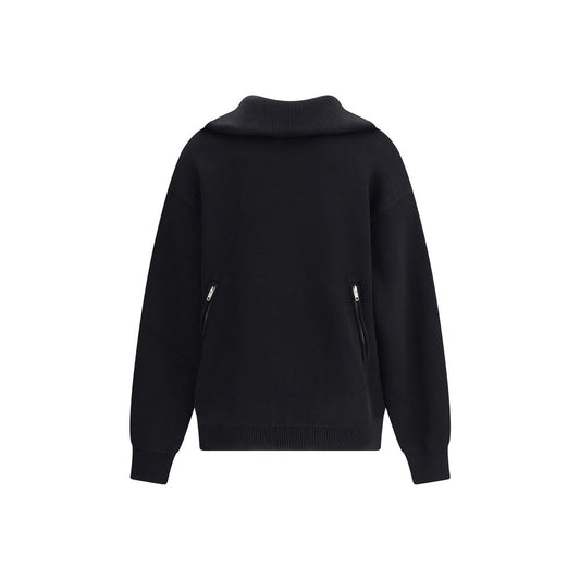 Black Cotton Sweatshirt
