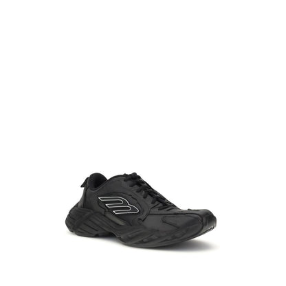 Black Calf Leather Bos Taurus Athletic Sneakers