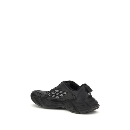 Black Calf Leather Bos Taurus Athletic Sneakers