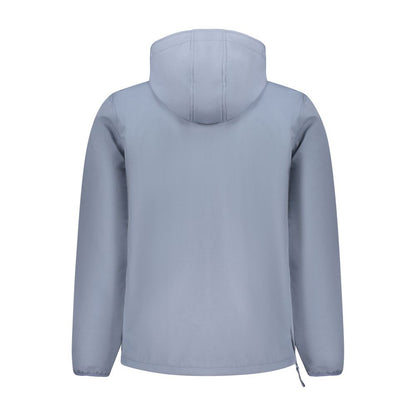 Blu Polyester Men's Jacket