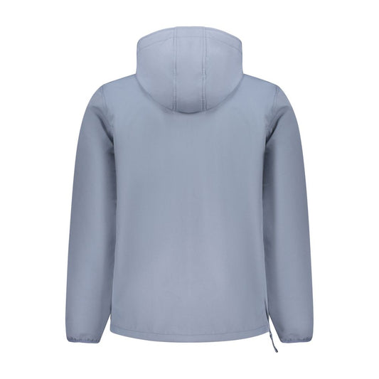 Blu Polyester Men's Jacket