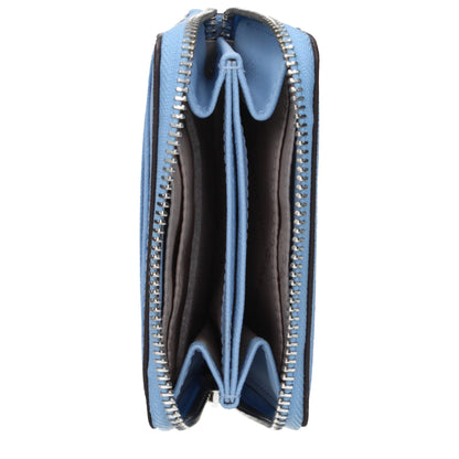 Light Blue Leather Cardholder