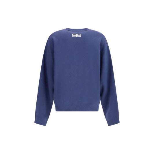 Blue Wool Sweatshirt
