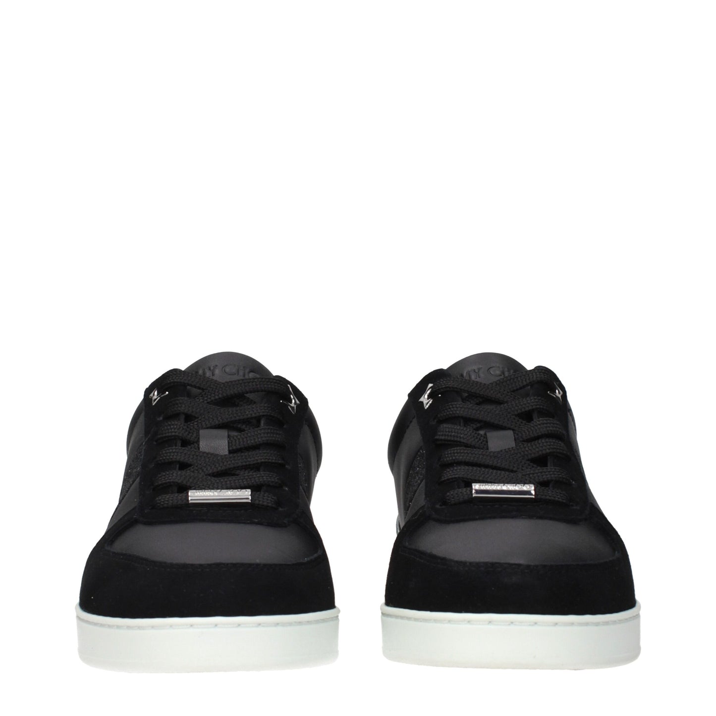 Black Leather Low Top Sneakers