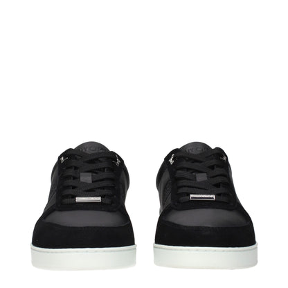 Black Leather Low Top Sneakers