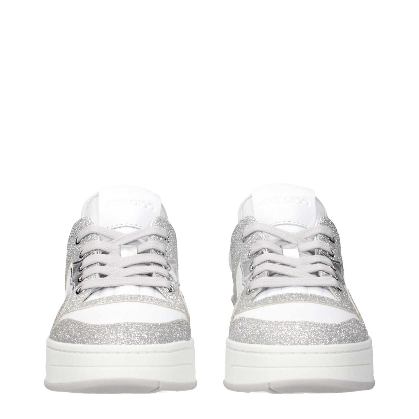 White Leather Low Top Sneakers
