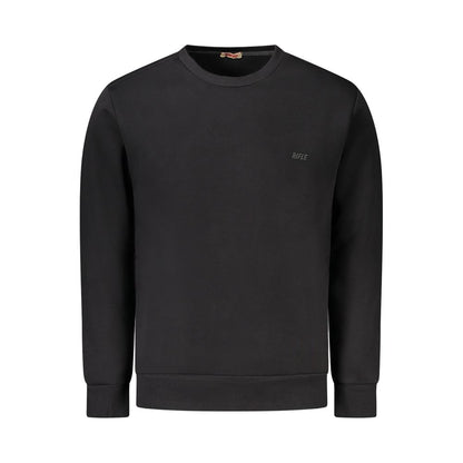 Black Cotton Men's Sweatshirt